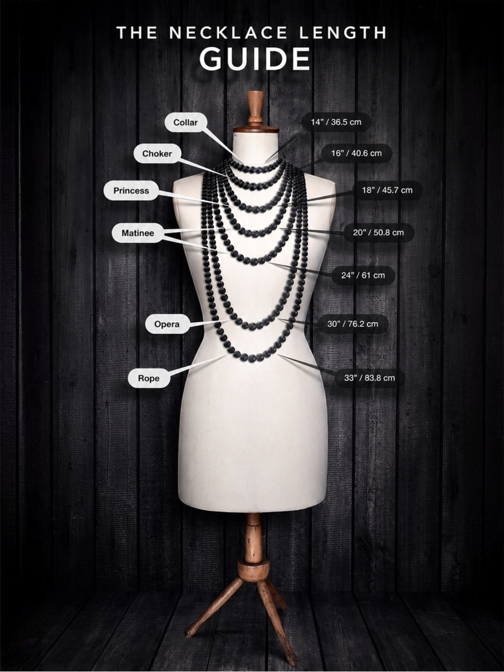 🤍 Necklace Length Guide 🤍